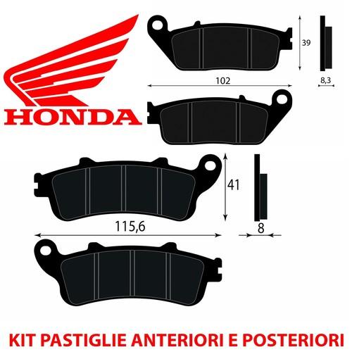 Kit pastiglie freno - pastiglie, anteriori